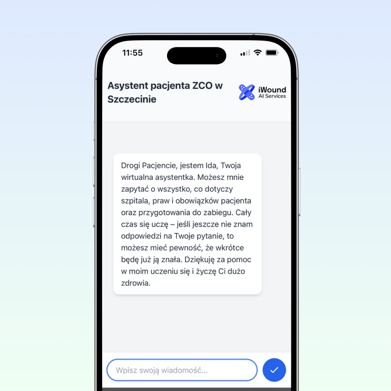 Inteligentny chat AI dla szpitali